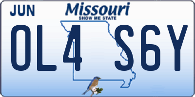 MO license plate OL4S6Y