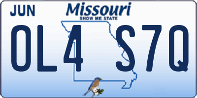MO license plate OL4S7Q