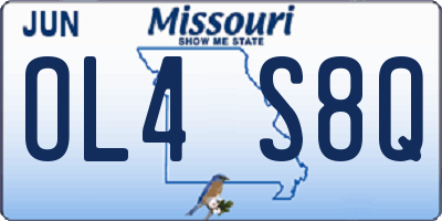 MO license plate OL4S8Q