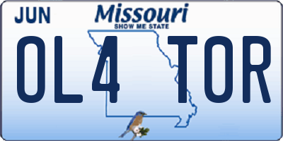 MO license plate OL4T0R
