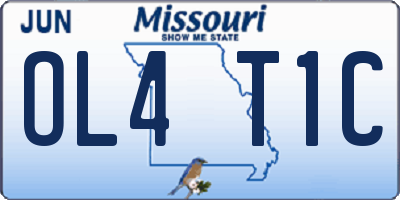 MO license plate OL4T1C