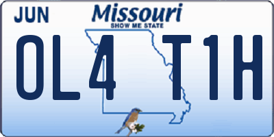 MO license plate OL4T1H