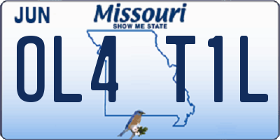 MO license plate OL4T1L