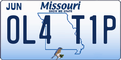 MO license plate OL4T1P