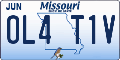 MO license plate OL4T1V
