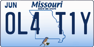 MO license plate OL4T1Y