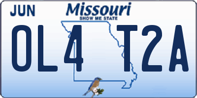 MO license plate OL4T2A