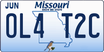 MO license plate OL4T2C