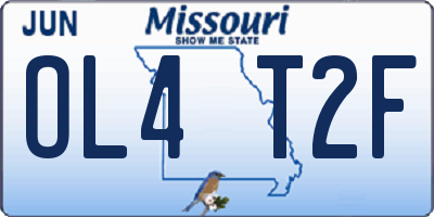 MO license plate OL4T2F