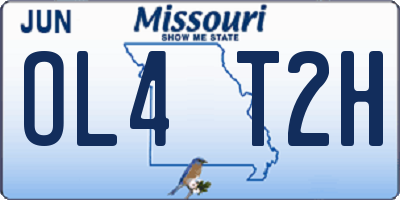 MO license plate OL4T2H