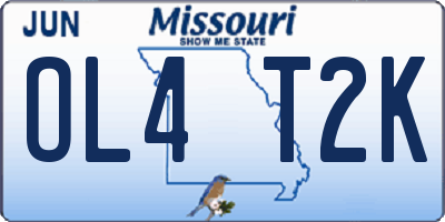 MO license plate OL4T2K