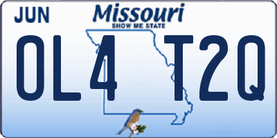 MO license plate OL4T2Q