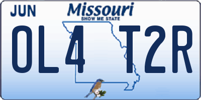 MO license plate OL4T2R