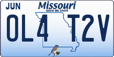 MO license plate OL4T2V