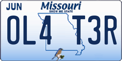 MO license plate OL4T3R