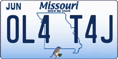 MO license plate OL4T4J