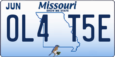 MO license plate OL4T5E
