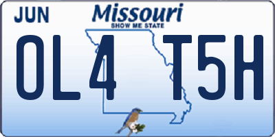 MO license plate OL4T5H
