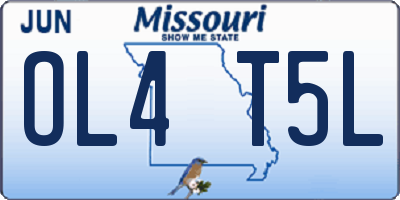 MO license plate OL4T5L