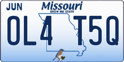 MO license plate OL4T5Q