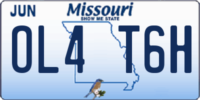 MO license plate OL4T6H