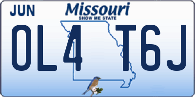 MO license plate OL4T6J