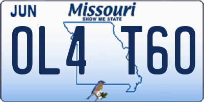 MO license plate OL4T6O