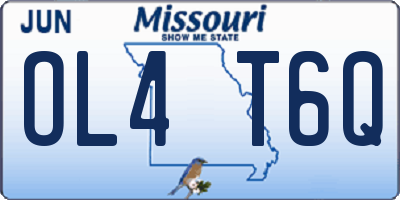 MO license plate OL4T6Q