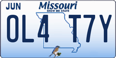 MO license plate OL4T7Y