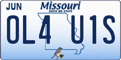 MO license plate OL4U1S