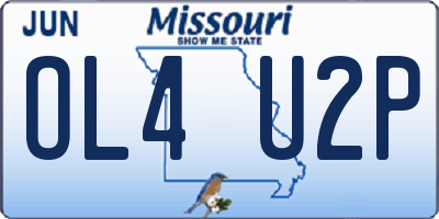 MO license plate OL4U2P