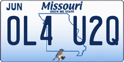 MO license plate OL4U2Q