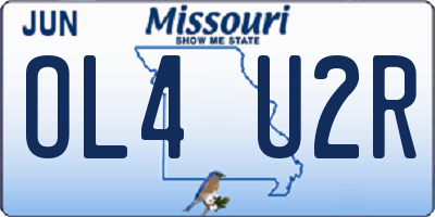 MO license plate OL4U2R