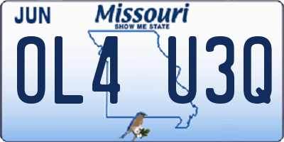 MO license plate OL4U3Q