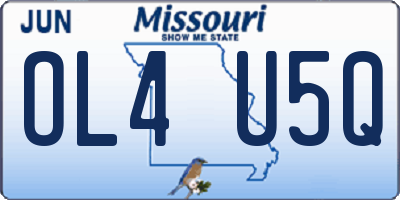 MO license plate OL4U5Q