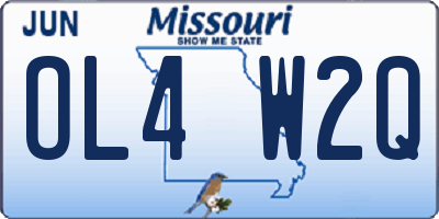 MO license plate OL4W2Q