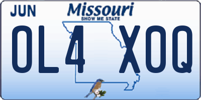 MO license plate OL4X0Q