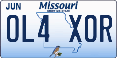 MO license plate OL4X0R