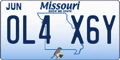 MO license plate OL4X6Y