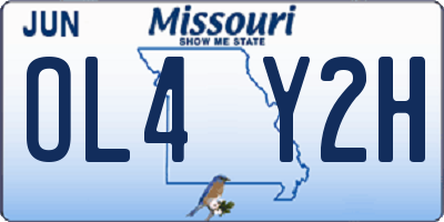 MO license plate OL4Y2H
