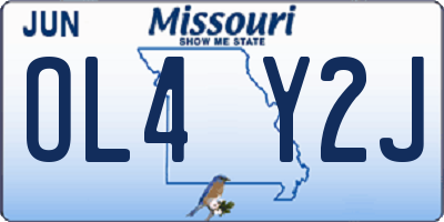 MO license plate OL4Y2J