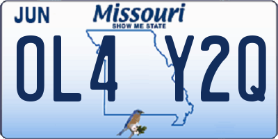 MO license plate OL4Y2Q
