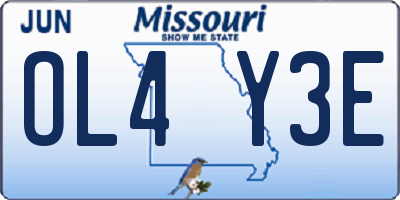 MO license plate OL4Y3E