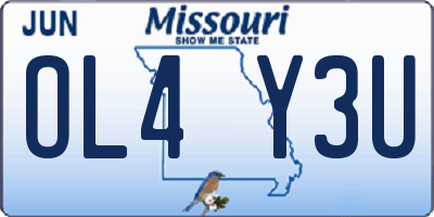 MO license plate OL4Y3U