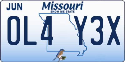 MO license plate OL4Y3X
