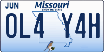 MO license plate OL4Y4H