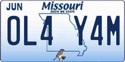 MO license plate OL4Y4M