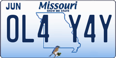 MO license plate OL4Y4Y