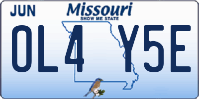 MO license plate OL4Y5E