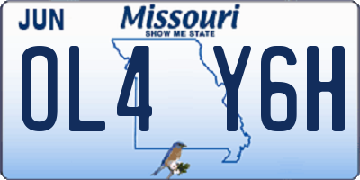 MO license plate OL4Y6H